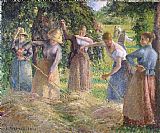 Hay Harvest at Eragny by Camille Pissarro